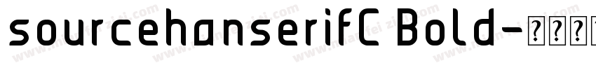 sourcehanserifC Bold字体转换